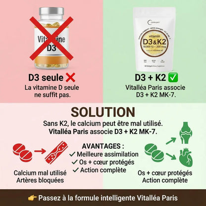Vitalléa Paris Vitamine D3+K2 (MK-7)
