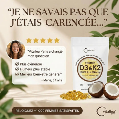 Vitalléa Paris Vitamine D3+K2 (MK-7)